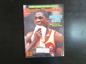 4-28-86 Sports Illustrated Magazine Dominique Wilkins On Cover (BG Atlanta Hawks - Picture 1 of 5