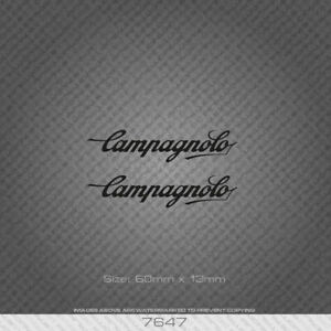 7647 - Campagnolo Black Script Stickers - Decals