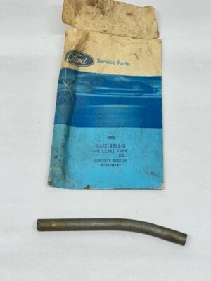 Tubo vareta de óleo NOS Ford D4FZ-6754-B - 1974 Pinto Mustang II Bobcat fabricante de equipamento original - Imagem 1 de 4