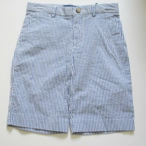 Polo Ralph Lauren Big Boys Slim Stretch Seersucker Shorts Blue Multi Sz 16-NWT - Picture 1 of 2
