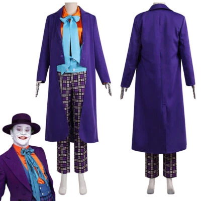 Batman 1989 El Joker Disfraz Trajes Halloween Carnaval Traje Foto 1 de 4
