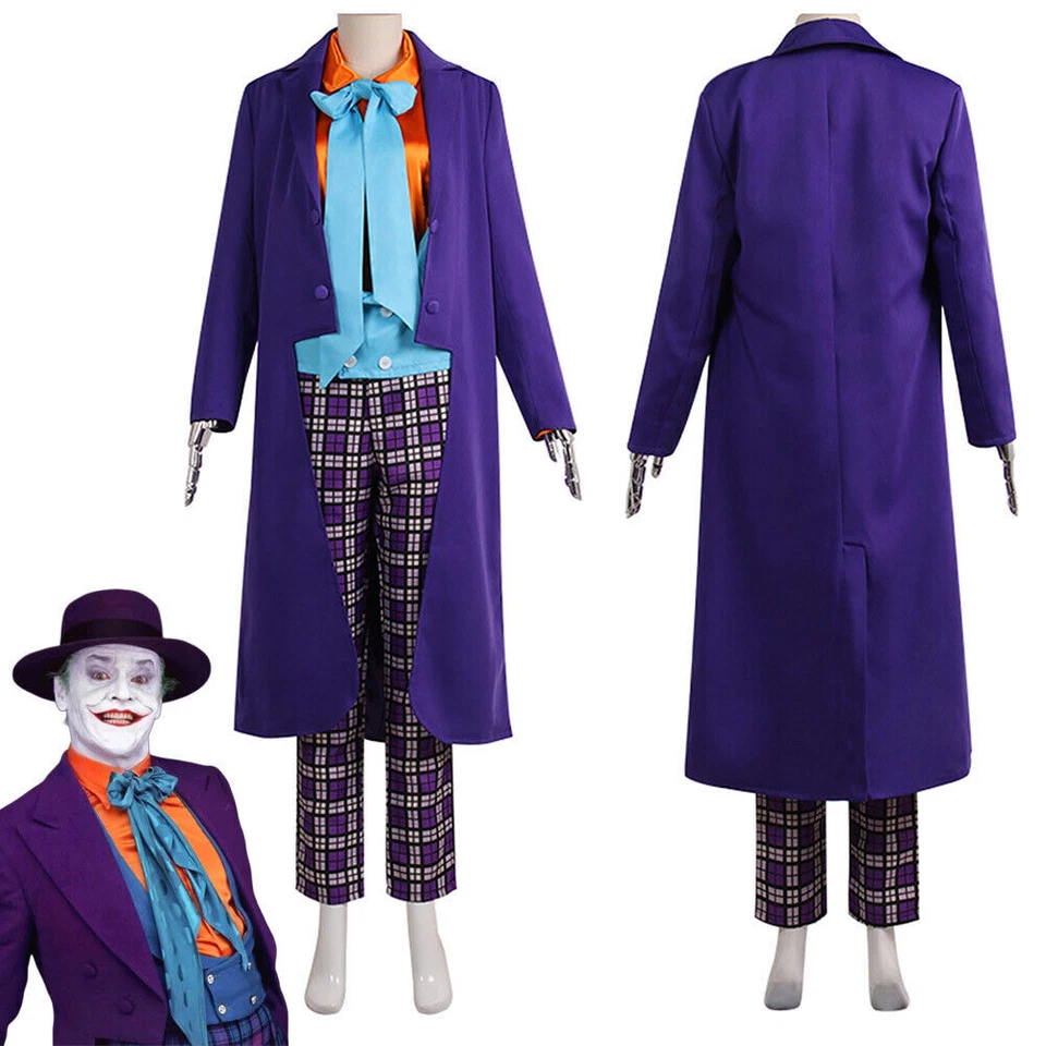 Batman 1989 El Joker Disfraz Trajes Halloween Carnaval Traje Foto 1 de 4
