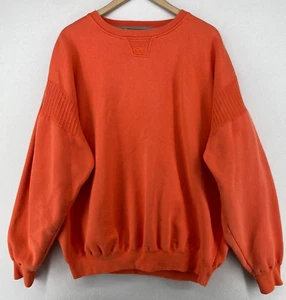 STARTER Sweatshirt Mens 2XL SPORT Jumper Crewneck Pullover Orange Vintage - Picture 1 of 13
