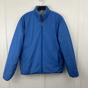 Brooks Brothers mens jacket coat puffer reversable blue gray black size L - Picture 1 of 12