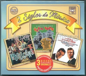 2 Siglos De Musica Los Hoolignas / Teen Tops / Hermanos Carrion Mexican 3CD - Picture 1 of 3