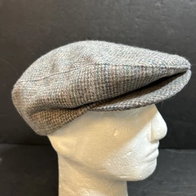 Sombrero de Cabbie Newsie de Colección Gorra Lana Tweed Hecho en Unión Para Hombre Mediano M Foto 1 de 4