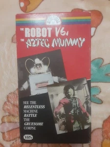 THE ROBOT vs. THE AZTEC MUMMY - MEXICAN Horror Film VHS - RAMON GAY B&W - Picture 1 of 4