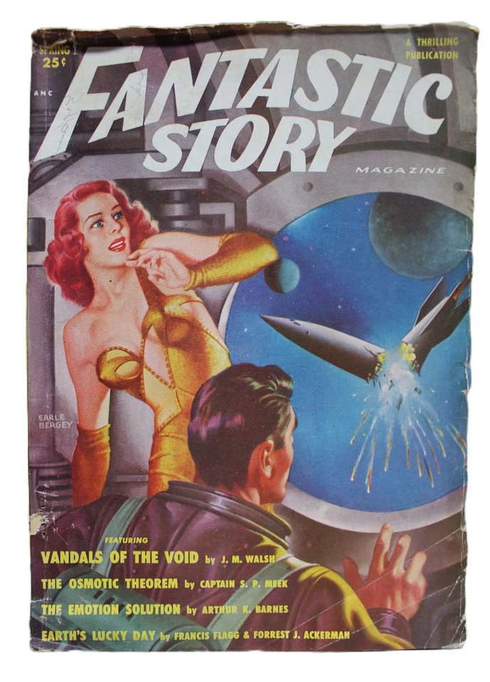 FANTASTIC STORY MAGAZINE SPRING 1951 VINTAGE SCIENCE FICTION PULP STORIES Foto 1 de 4