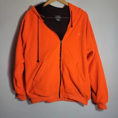 Chaqueta con capucha de caza de vellón naranja Huntworth para hombre talla grande  Foto 1 de 4