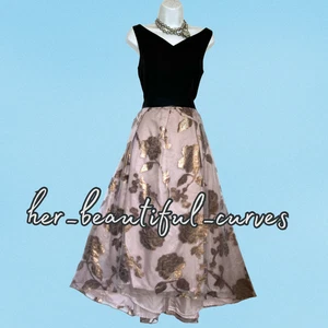 COAST JACQUARD FLORAL HI LOW WEDDING OCCASION PARTY DRESS SIZE 14 - Picture 1 of 6