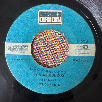LOS CORVETS - Los Rumberos - BRUTAL LATIN ROCK FUNK DESCARGA ECUADOR 45 - Image 1 of 2