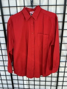 Vintage 90s Mickey Inc 101 Dalmations Button Up Shirt Top Back Embroidered Red XL - Bild 1 von 6