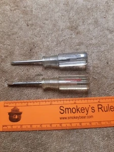 Set mini cacciaviti vintage Craftsman 2 pezzi scanalati/Phillips 41542,41541 USA & PR - Foto 1 di 6