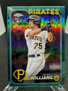 2024 Topps Chrome Alika Williams Rookie Pirates RC Aqua Lava rifrattore /199 - Foto 1 di 2