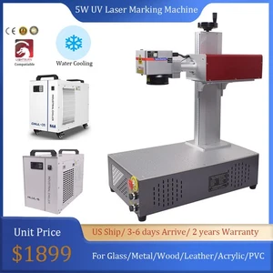 CRS 5W UV Laserbeschriftung Graviermaschine für Glas Metall Holz Acryl Leder USA - Bild 1 von 21