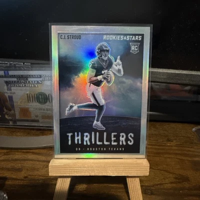 2023 Panini Rookies & Stars C.J. STROUD HOLO SILVER THRILLERS Rookie Card-#TH-12 - Image 1 of 2