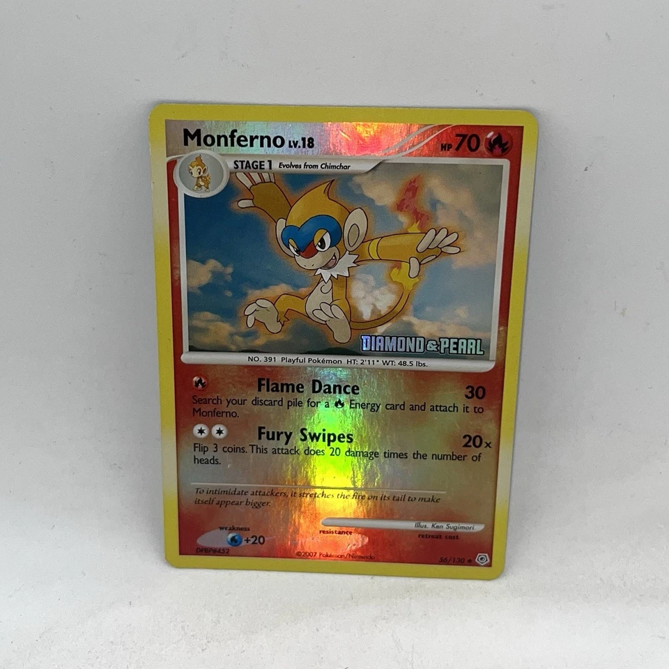 Monferno Diamond & Pearl 056/130 Burger King Reverse Holo Stamped MP - Image 1 of 4