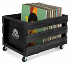 Schallplatten Vinyl Box Kiste Aufbewahrung LP 100 Sammlung Plattenkiste Schwarz