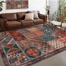 Vintage Living Room Soft Touch Design Patchwork Rug Carpet - 230cm x 160cm