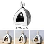 Cat Bed House Nest Interactive Ball Toy Hut Kennel Mat Kitty Cat Cave Tent for