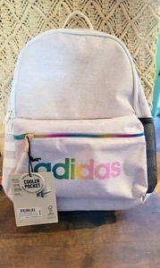 New Adidas Unisex Youth Classic Commuter Backpack, Jersey White/Rose Gold - Picture 1 of 8