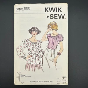 Kwik Sew 888 Misses Raglanärmel Top lang oder kurzarm ungeschnitten Gr. 6-10 - Bild 1 von 3