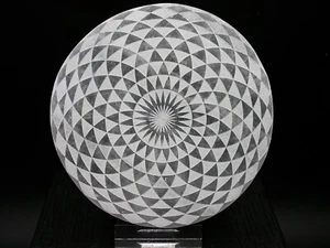BELLE PLAQUE DE SÉLÉNITE GRAVÉE ET POLIE - MAROC - 10 cm - Photo 1/2
