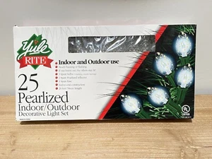Yule Right Pearlized Indoor/Outdoor Decorative Light Set New (Old Stock) - Picture 1 of 2