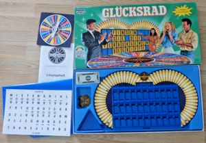 GLÜCKSRAD Spiel Brettspiel SAT1 Vintage komplett 2. Auflage grün PARKER - Bild 1 von 8