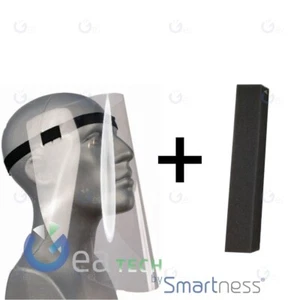 Clear plastic protective visor with elastic - Picture 1 of 1