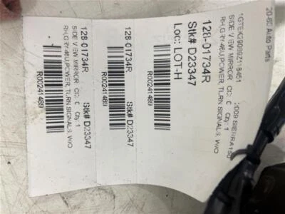 Б/у правостороннее зеркало подходит: 2009 Gmc Sierra 1500 пикап питания с интегральным поворотом s - Изображение 1 из 4