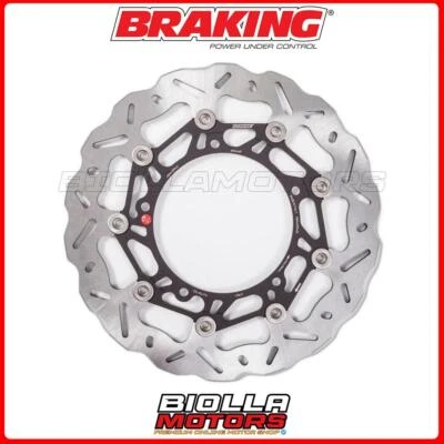 WK046R DISCO FRENO ANTERIORE DX BRAKING YAMAHA FZ6 FAZER S2 600 2007 - 2009 WAVE Foto 1 de 4