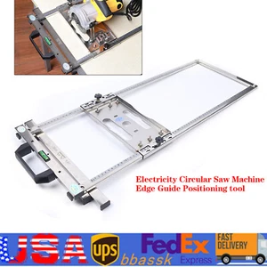 Herramienta guía de sierra circular riel de oruga carpintería borde posicionamiento herramienta de corte - Imagen 1 de 13