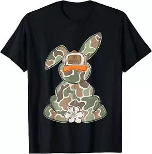 Camo Easter Bunny Cute Bunny Happy Easter Womens T-Shirt Hoodie - Picture 1 of 19