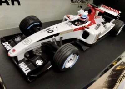 F1 BAR HONDA 006 TAKUMA SATO DE 2004 AU 1/18 SCALE 100040010 MINICHAMPS - Photo 1/3