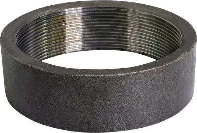 HIGHCRAFT 5" Black Merchant Steel Half Coupling with Female Connection