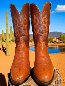 Lucchese Black Label handgefertigter Kürbis glatt Strauß L621764 Gr. 11-D 779-14910 - Bild 1 von 10