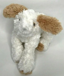 Bunnies By The Bay Cream/White Brown/Tan Skipit Puppy Dog stuffed animal plush - Picture 1 of 5