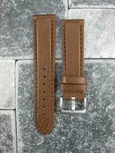 Nuevo 20 mm Correa de Cuero de Búfalo Marrón Correa de Reloj BREITLING Grande Largo L - Imagen 1 de 4