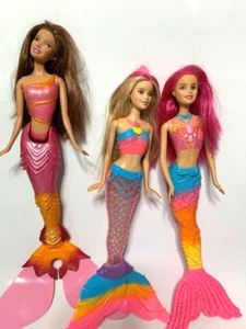 Mattel Barbie Mermaid Doll Bundle x3 (K1) - Picture 1 of 6