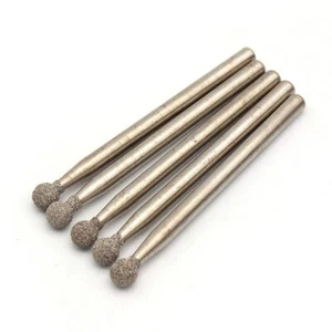 3mm Shank Diamond Coated Point Grinding Head Burr Drill Bits φ 2-6mm Rotary Tool - Picture 1 of 14
