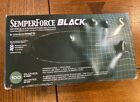 Semperforce Black Examination Disposable Powder Free Gloves 100 Count Small S