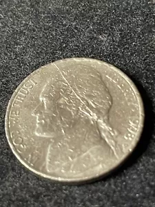 1998 P nickel die strike rim to rim Unum struck thru grease USA letters in rim - Picture 1 of 11
