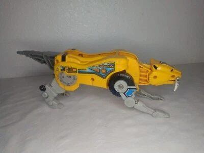 Sabertooth Tiger Zord from MIGHTY MORPHIN POWER RANGERS Deluxe Megazord 1991 vtg — 第 1/4 张图片