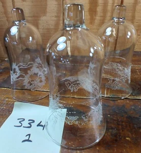 Tazze Votive Lotto 3 Homco Casa Interno Cristallo Vetro Trasparente Cuore Inverno Design - Foto 1 di 8