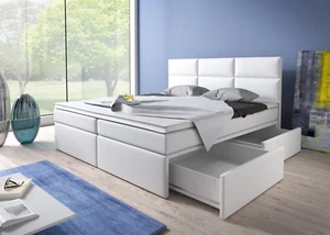 Boxspringbett ISO - TYP 1 Kunstleder Topper Federkern 140/160/180 x 200 cm ! - Bild 1 von 12