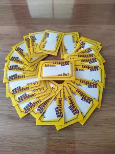 24 Namensetiketten für Kleidung. " Zungenkuss". Party, Singleparty. - Bild 1 von 3