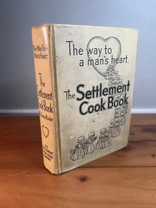 1936 Settlement Cookbook The Way to a Man's Heart Hardcover, 21st edition. - Bild 1 von 24