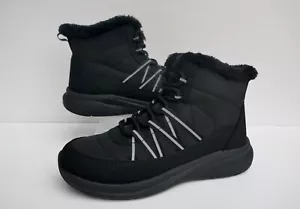 HOTTER ROAM WF WATER RESISTANT LACE UP BLACK TEXTILE ANKLE BOOTS UK 6 RRP £95.00 - Picture 1 of 13