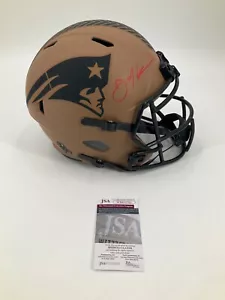 JULIAN EDELMAN AUTOGRAPHED NEW ENGLAND PATRIOTS STS FULL SIZE REP JSA WIT COA - Picture 1 of 3